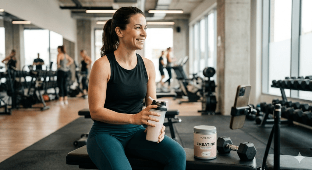 creatina para mulheres - suplemento e treino de força
