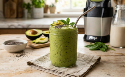 Smoothie de Abacate com Chia para Controlar o Açúcar no Sangue