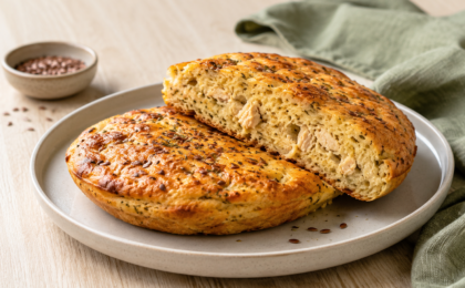 Pão de Frango com Linhaça: Café da Manhã Proteico para Menopausa