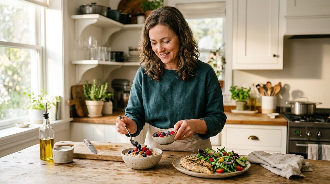 Proteína e Fibra Depois dos 40: O Combo que Reduz a Fome e Protege o Músculo 1 Proteína e Fibra Depois dos 40: O Combo que Reduz a Fome e Protege o Músculo