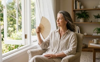 Ondas de Calor na Menopausa: Causas, Gatilhos e o Que Realmente Funciona 1 Ondas de Calor na Menopausa: Causas, Gatilhos e o Que Realmente Funciona