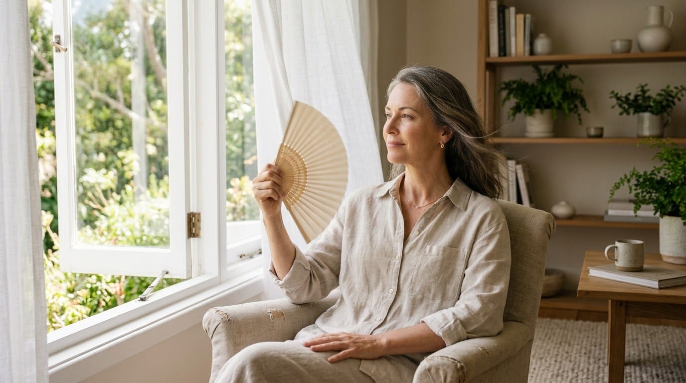 Ondas de Calor na Menopausa: Causas, Gatilhos e o Que Realmente Funciona 1 Ondas de Calor na Menopausa: Causas, Gatilhos e o Que Realmente Funciona